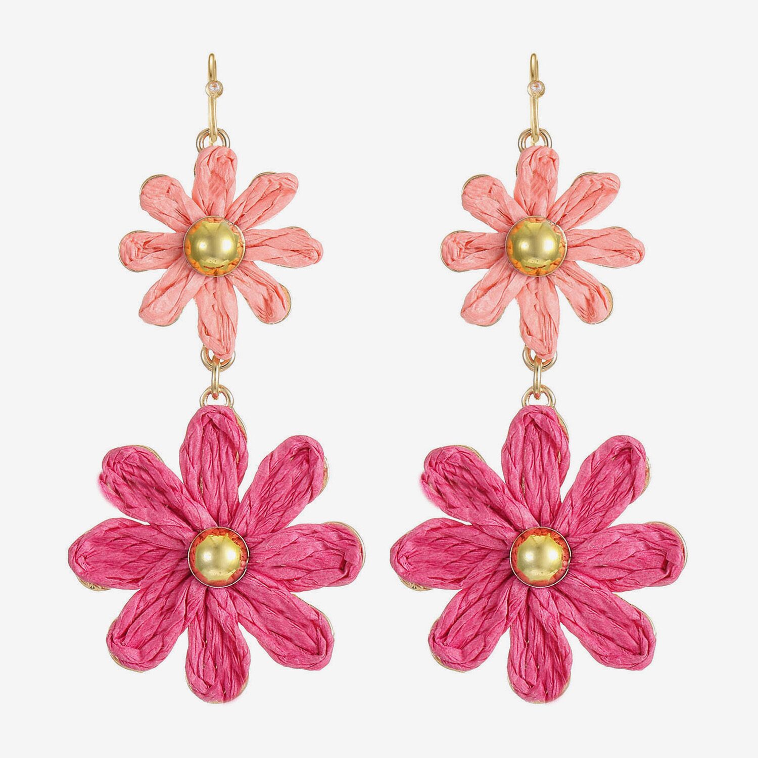 Liz Claiborne Womens Flower Drop Earrings