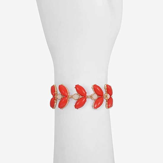 Liz Claiborne Womens Glass Strand Bracelet