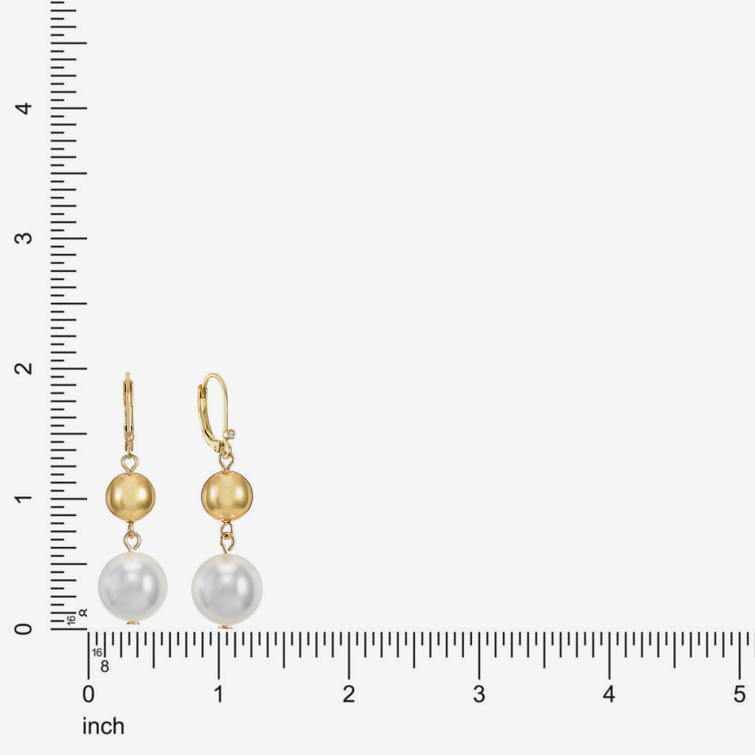 Monet Jewelry Womens Simulated Pearl Round Drop Earrings