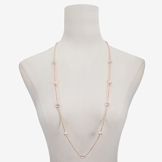 Monet Jewelry Womens Glass 36 Inch Strand Necklace