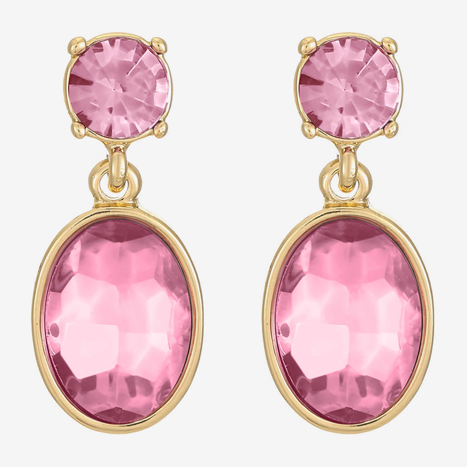 Monet Jewelry Womens Glass Oval Hypoallergenic Drop Earrings