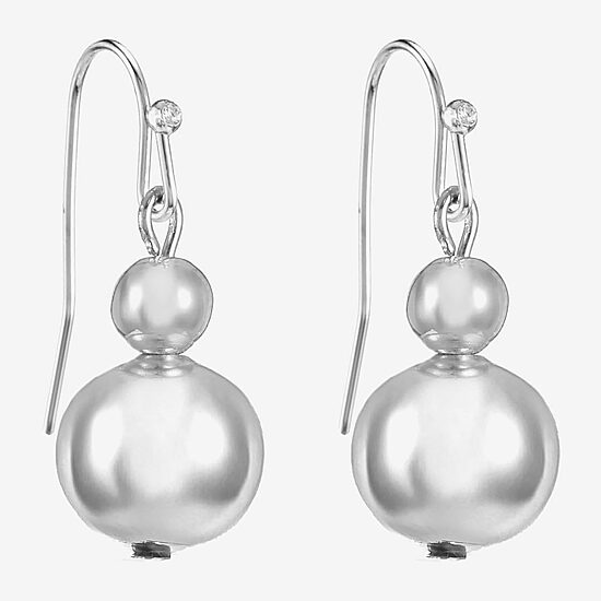 Liz Claiborne Womens Round Drop Earrings