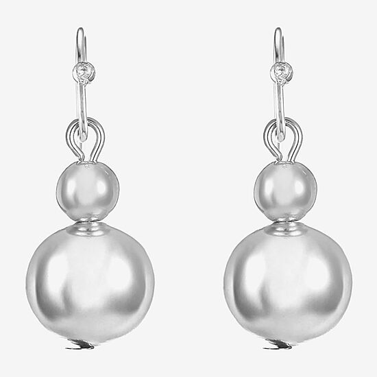 Liz Claiborne Womens Round Drop Earrings