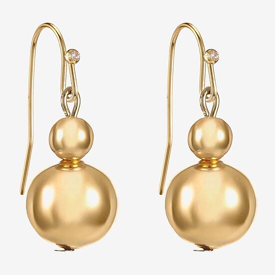 Liz Claiborne Womens Round Drop Earrings