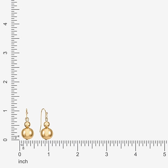 Liz Claiborne Womens Round Drop Earrings