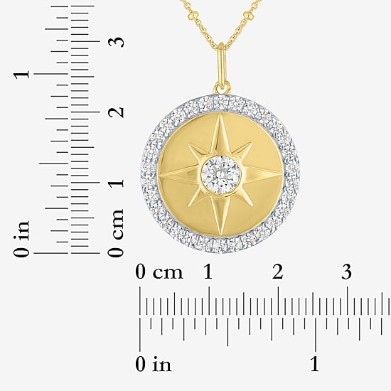 Diamond Addiction (G-H / Si2-I1) Womens 1 1/2 CT. T.W. Lab Grown White Diamond 14K Gold Over Silver 20 Inch Pendant Necklace