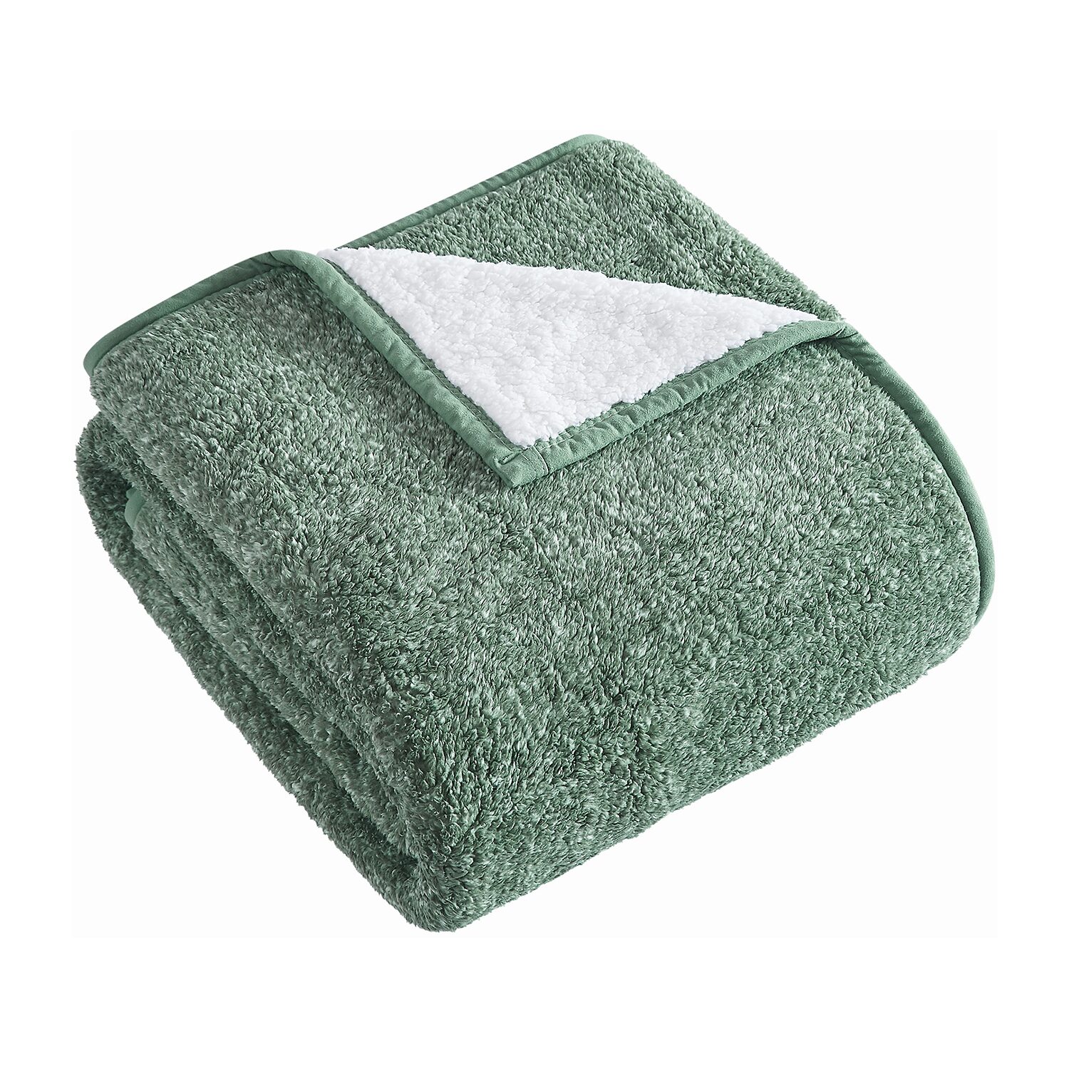 Brooklyn Loom Heathered Sherpa Washable Throw