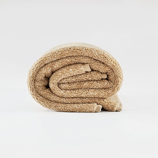 Brooklyn Loom Heathered Sherpa Washable Throw