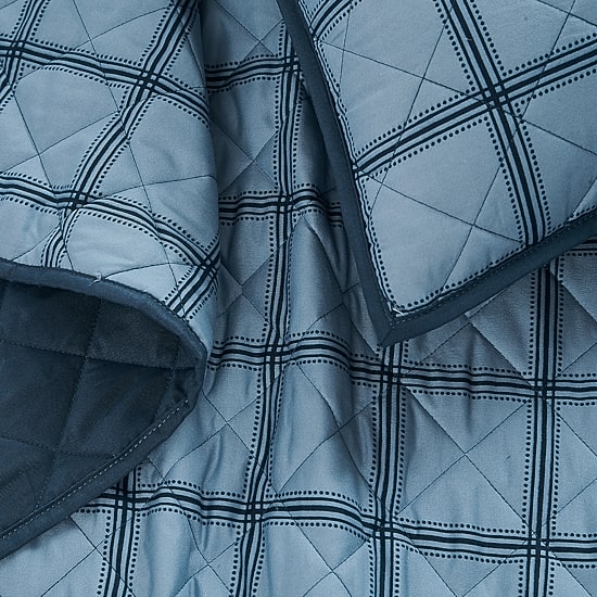 Cannon Luka Grid Easy Care Quilt Set