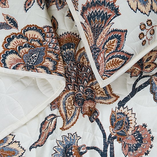 Cannon Chloe Jacobean Easy Care Quilt Set