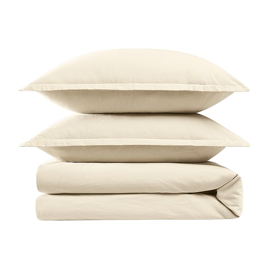 Brooklyn Loom Matte Cotton Velvet 3-pc. Easy Care Duvet Cover Set