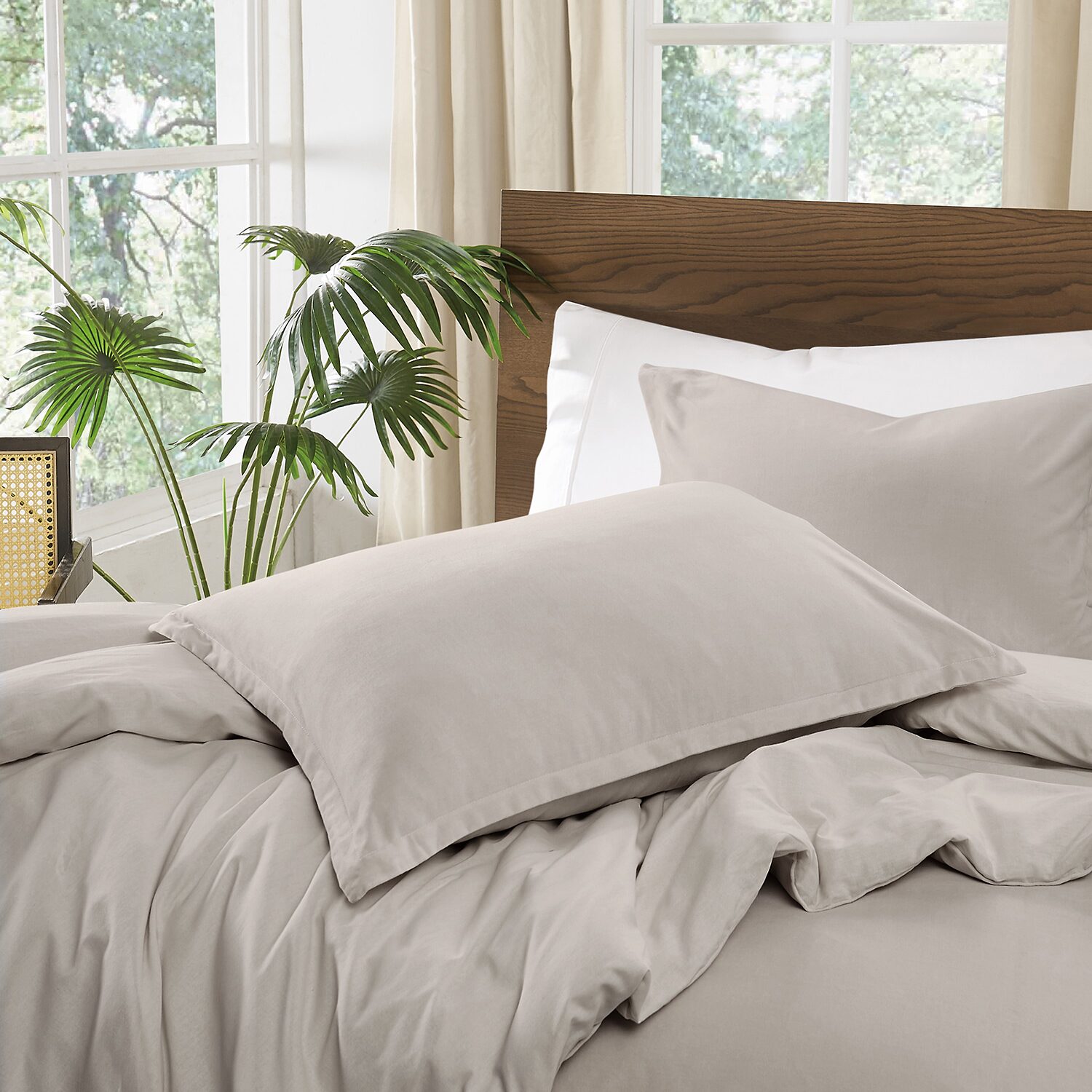 Brooklyn Loom Matte Cotton Velvet 3-pc. Easy Care Duvet Cover Set