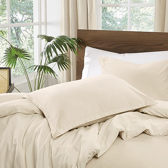Brooklyn Loom Matte Cotton Velvet 3-pc. Easy Care Duvet Cover Set