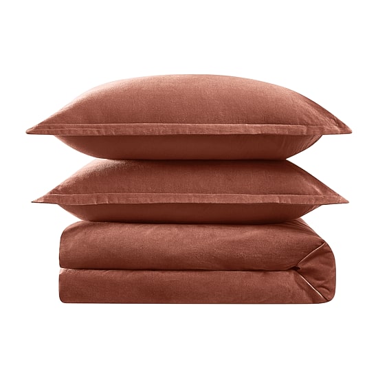 Brooklyn Loom Matte Cotton Velvet Easy Care Comforter Set