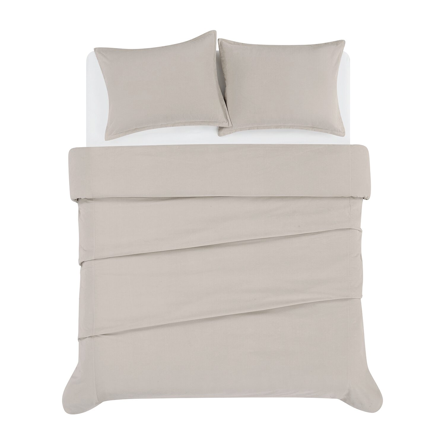 Brooklyn Loom Matte Cotton Velvet Easy Care Comforter Set