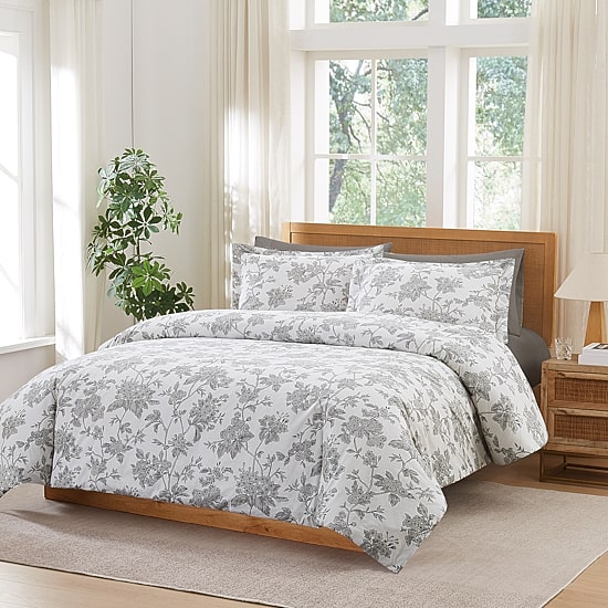 Brooklyn Loom Mila Floral 3-pc. Easy Care Duvet Cover Set