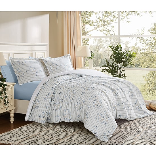 Cottage Classics Emma Floral Easy Care Comforter Set