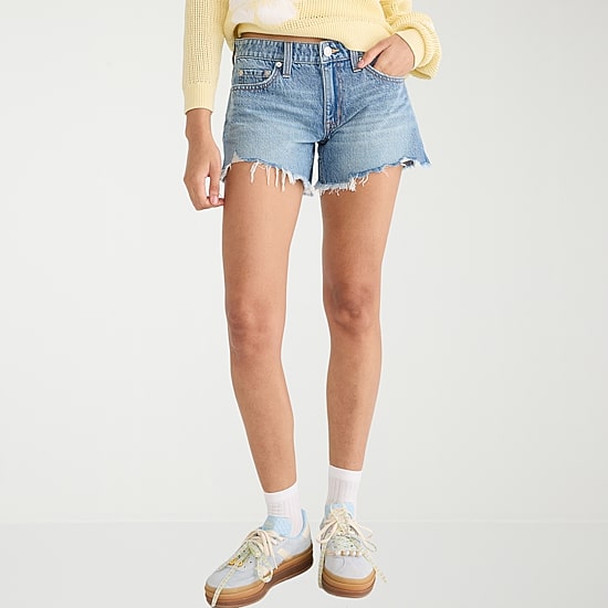 AEROPOSTALE Womens Mid Rise Juniors Denim Short