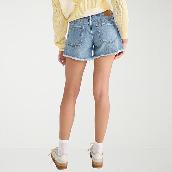 AEROPOSTALE Womens Mid Rise Juniors Denim Short