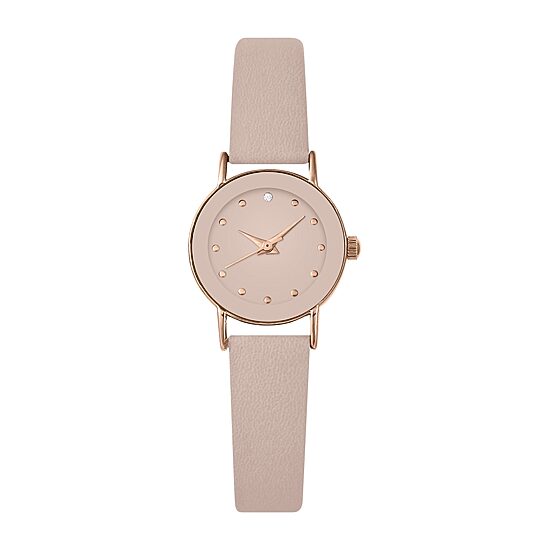 Geneva Womens Pink Strap Watch Pt3128rgbh