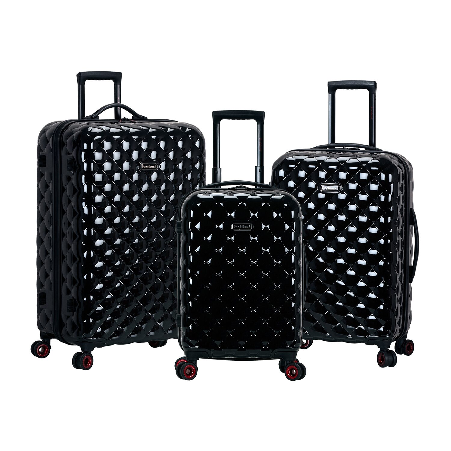 Rockland Polycarbonate Abs Upright 3-pc. Hardside LIGHTWEIGHT Luggage Set