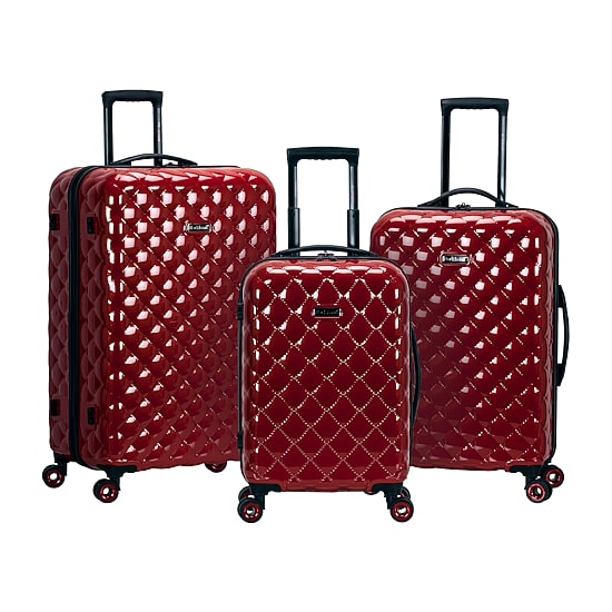 Rockland Polycarbonate Abs Upright 3-pc. Hardside Lightweight Luggage Set
