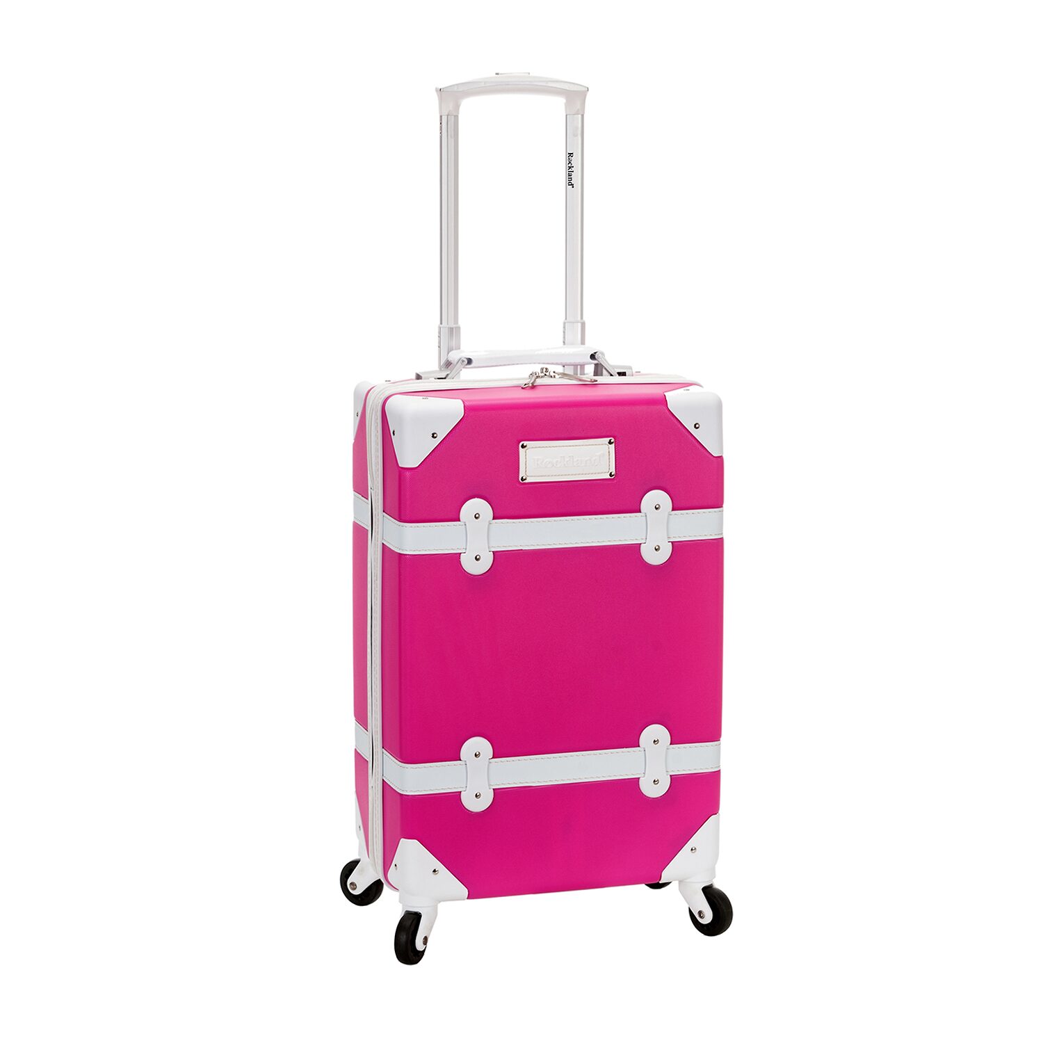 Rockland Stage Coach Rolling Trunk 20 Inch Hardside Carry-On Spinner Luggage