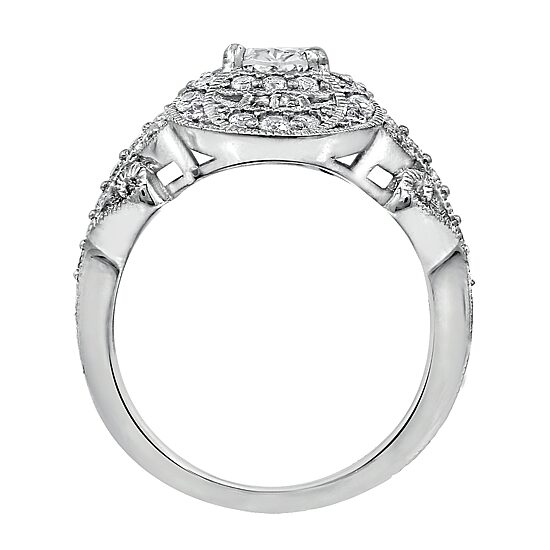 Womens 2 CT. T.W. Cubic Zirconia Sterling Silver Dome Cocktail Ring