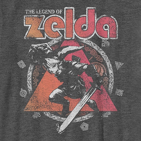 Little & Big Kid Boys Crew Neck Short Sleeve Regular Fit Zelda Graphic T-Shirt