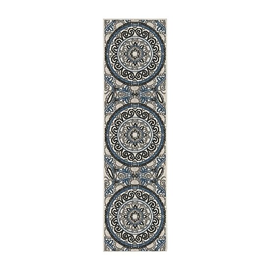 Covington Home Trieste Boho Medallion Indoor Outdoor Rectangular Runner