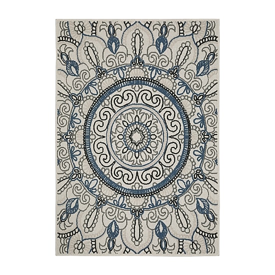 Covington Home Trieste Boho Medallion Indoor Outdoor Rectangular Area Rug