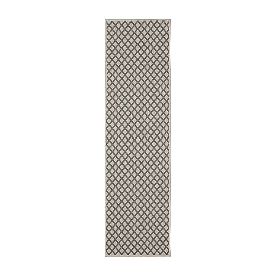 Covington Home Trieste Lattice Diamond Indoor Outdoor Rectangular Runner
