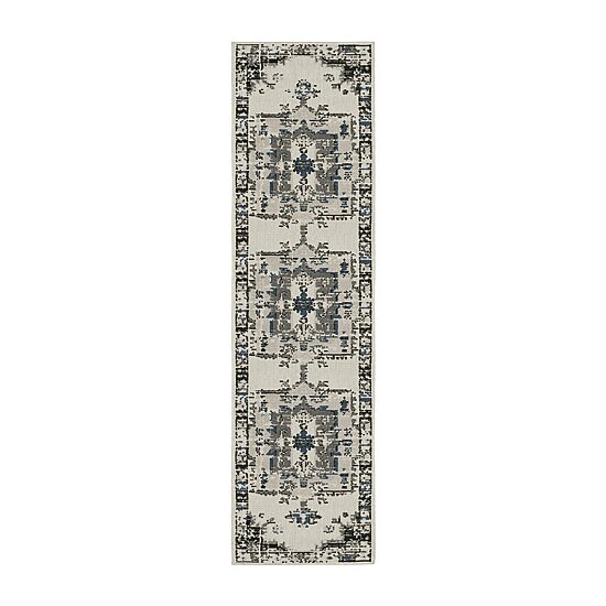 Covington Home Trieste Vintage Medallion Indoor Outdoor Rectangular Runner