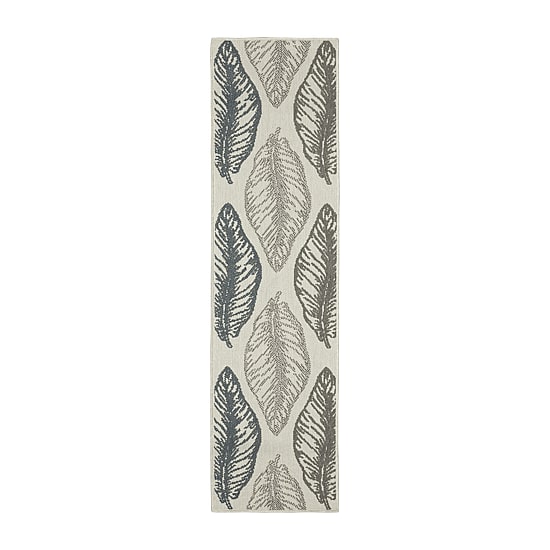 Covington Home Trieste Tropical Leaf Indoor Outdoor Rectangular Runner