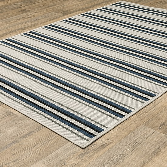 Covington Home Trieste Class Stripe Indoor Outdoor Rectangular Area Rug