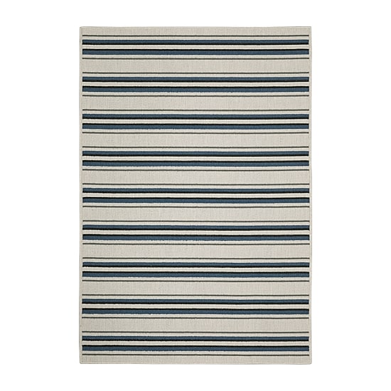 Covington Home Trieste Class Stripe Indoor Outdoor Rectangular Area Rug