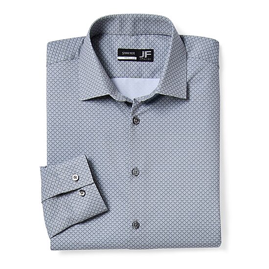 J. Ferrar Jf 360 Stretch Mens Regular Fit STRETCH FABRIC Long Sleeve Dress Shirt