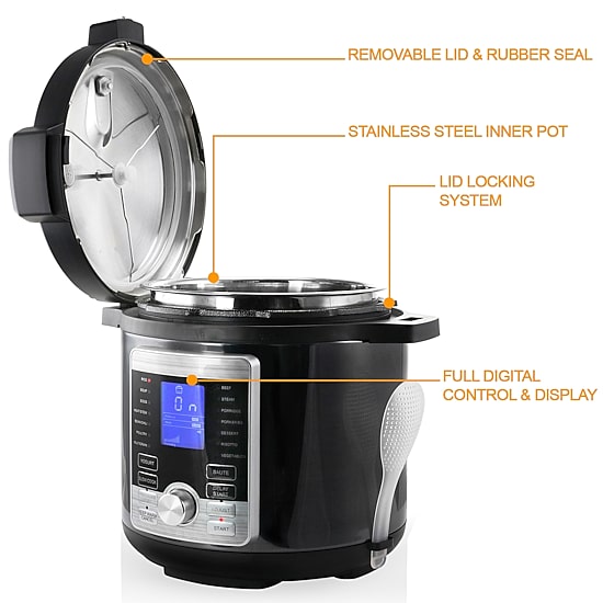 MegaChef Stainless Steel Pressure Cooker