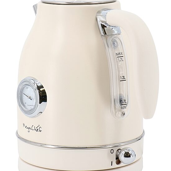 Megachef 7-Cup Stainless Steel Electric Kettle and 2-Slice Toaster Combo Set