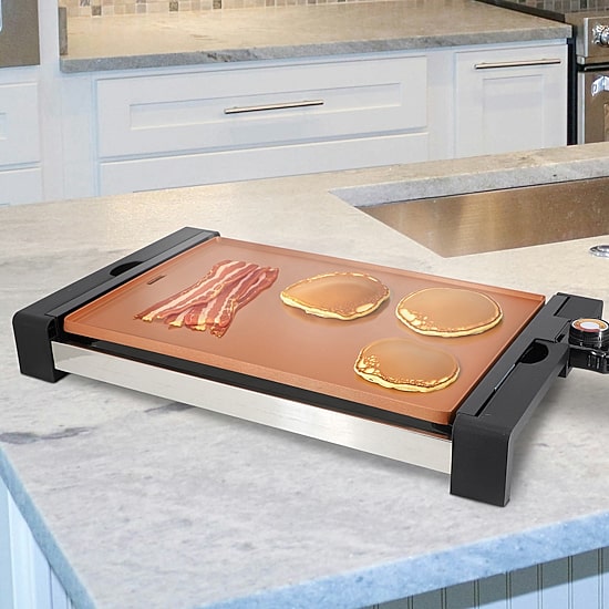 Megachef Copper-Coated 22in. Non-Stick Electric Grill