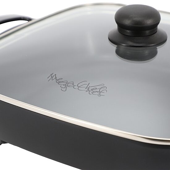 Megachef 12in. Black Electric Skillet