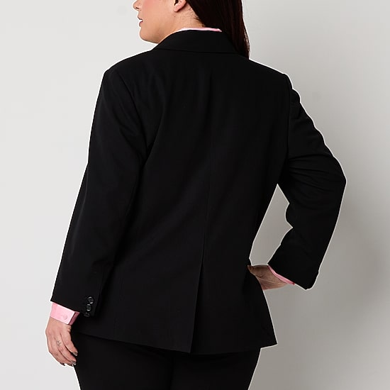 Worthington Womens Plus Regular Fit Blazer