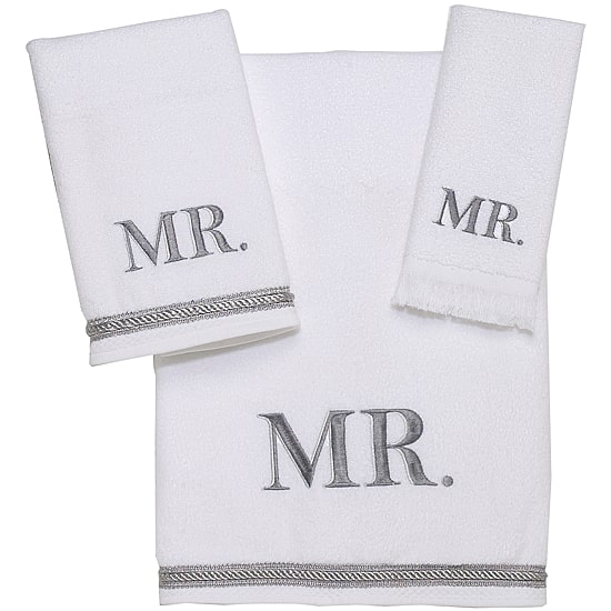 Avanti "Mr. & Mrs." Bath Towels