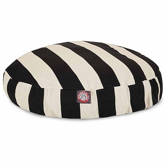 Majestic Pet Vertical Stripe Round Pet Bed