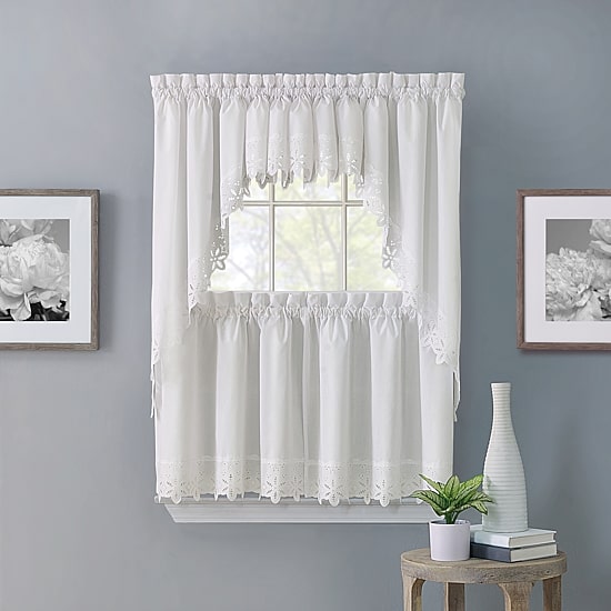 Regal Home Battenburg 2-pc. Rod Pocket Window Tier