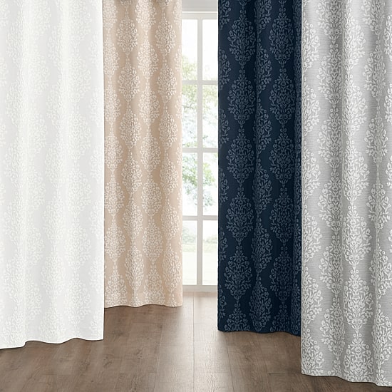 Fieldcrest Heritage Serafina Grommet Top Energy Saving 100% Blackout Single Curtain Panel