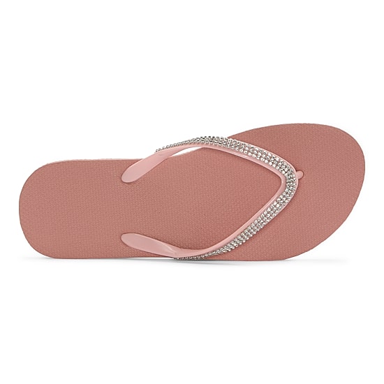 Mixit Womens Rhinestone Zori Flip-Flops