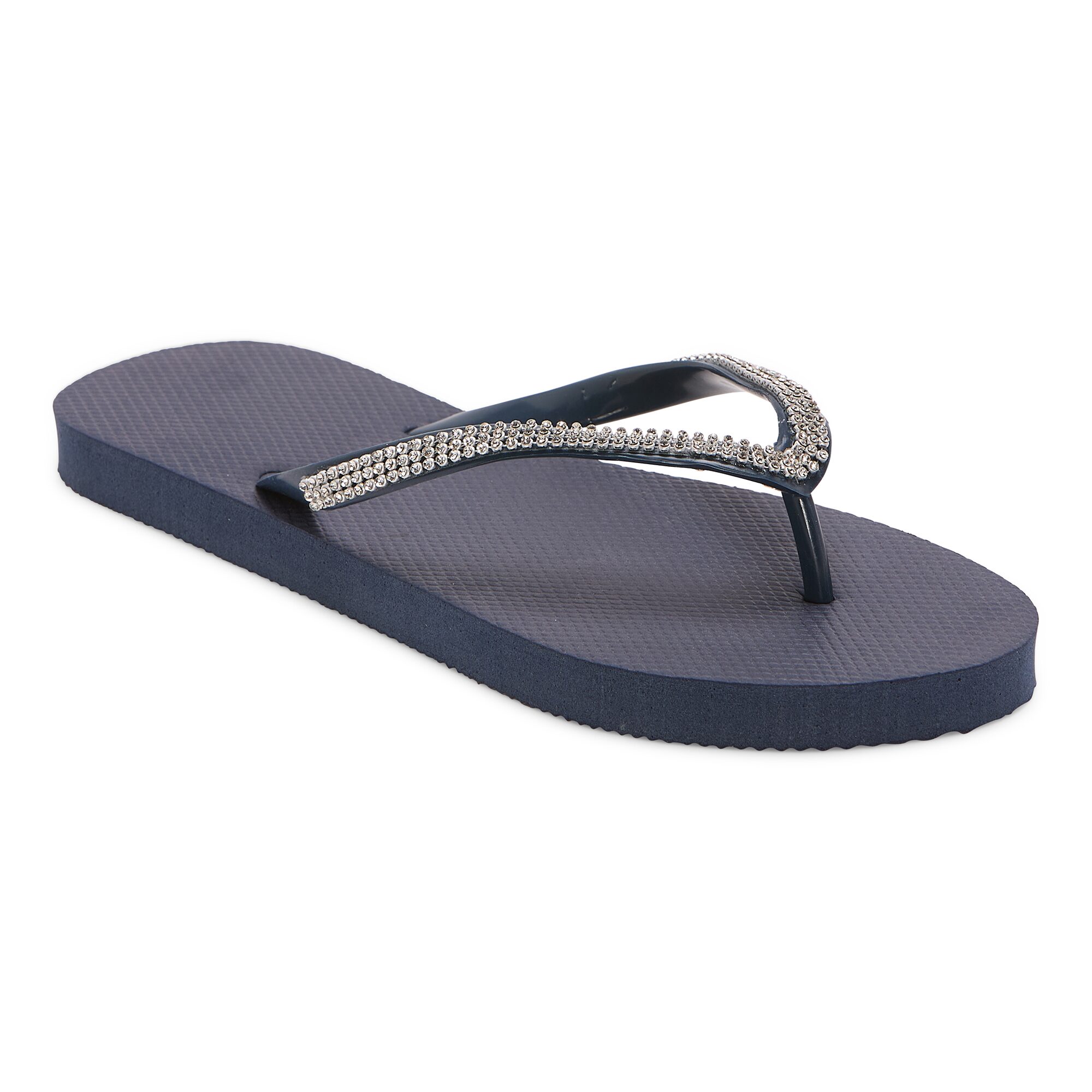 Mixit Womens Rhinestone Zori Flip-Flops