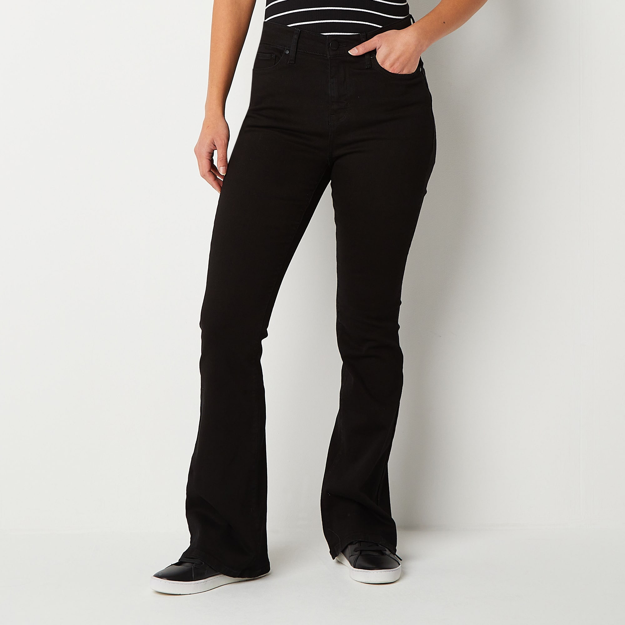 a.n.a Womens Tall High Rise Flare Leg Jean