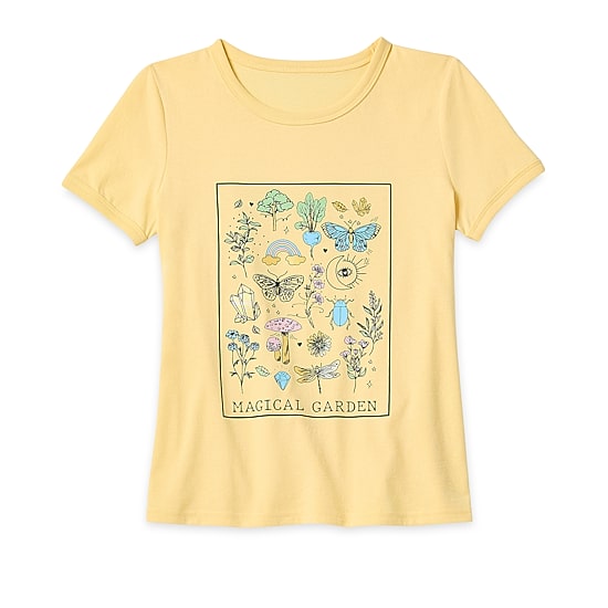 Thereabouts Little & Big Girls Round Neck Short Sleeve Graphic T-Shirt